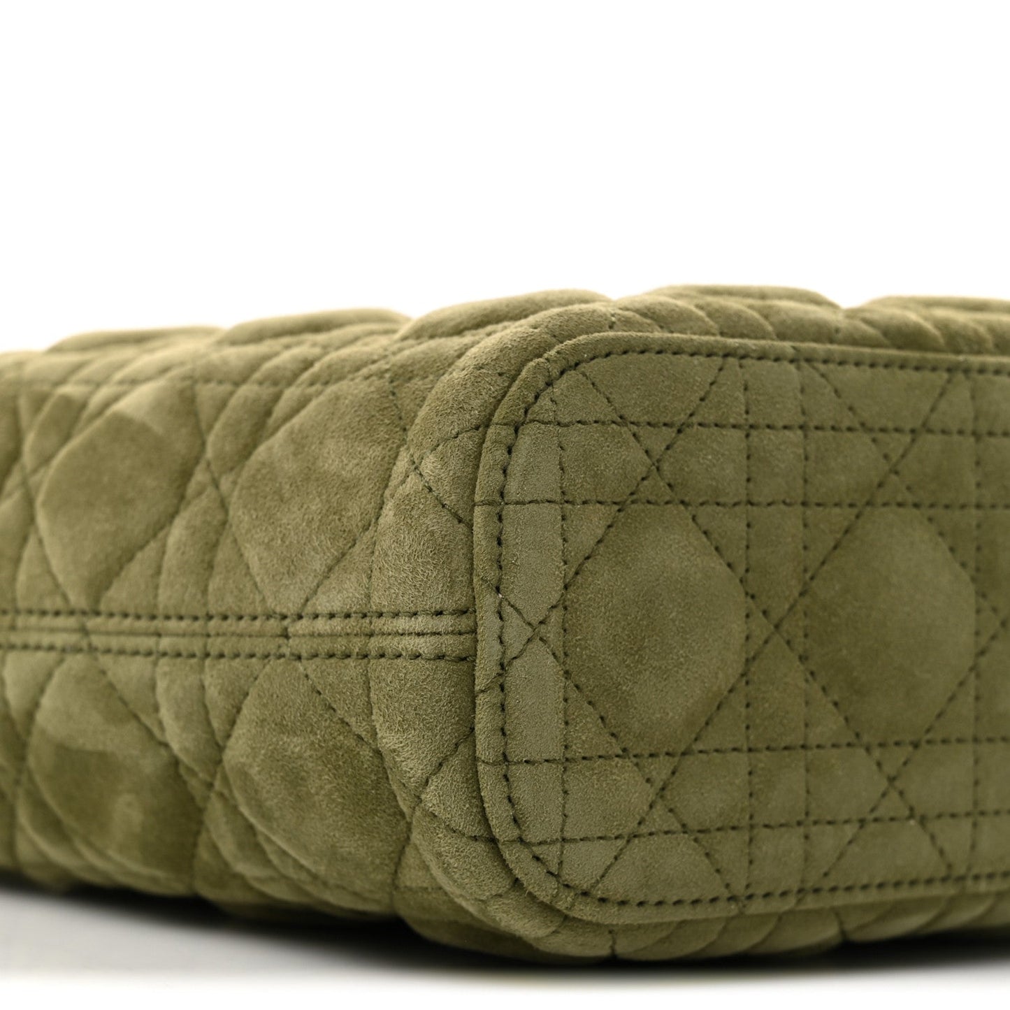 Suede Cannage Toujours Hobo Army Green