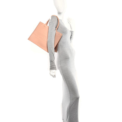 Calfskin Embossed Medium Book Tote Rose de Vents