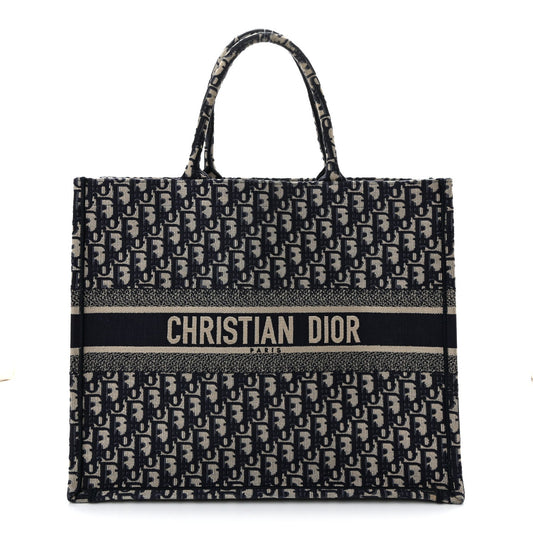 Oblique Large Book Tote Blue Multicolor