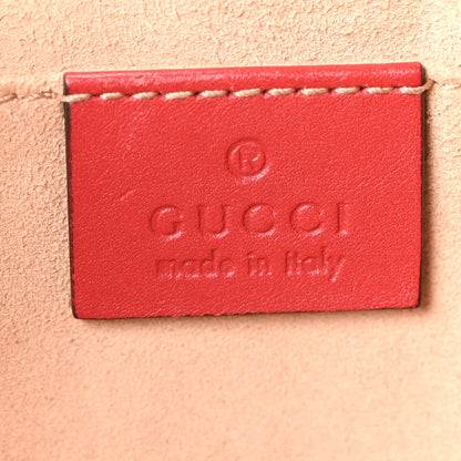 Calfskin Matelasse GG Marmont Belt Bag 85 34 Hibiscus Red