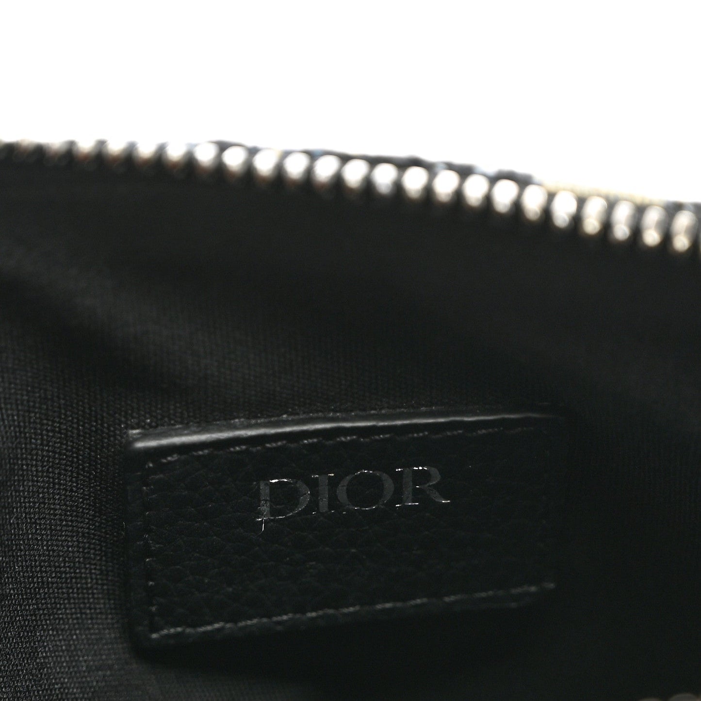 Oblique Jacquard Dior 8 Pouch With Strap Blue Black