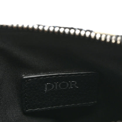 Oblique Jacquard Dior 8 Pouch With Strap Blue Black