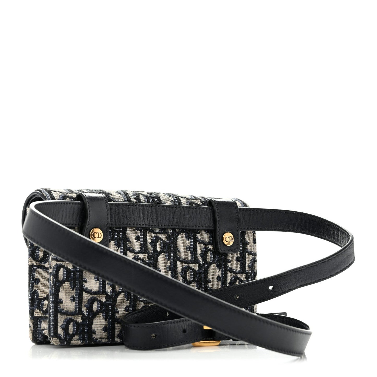 Oblique Saddle Belt Bag Blue