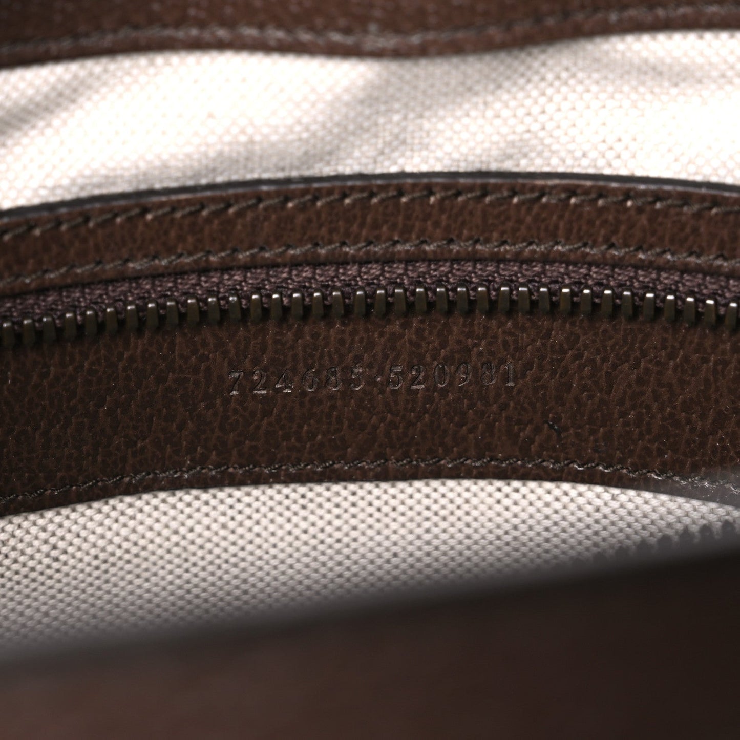 GG Supreme Monogram Textured Dollar Calfskin Web Medium Ophidia Tote Bag Beige Ebony