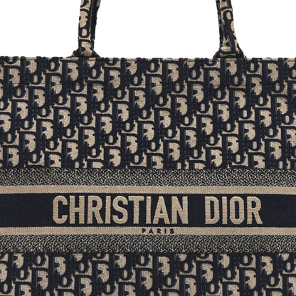 Oblique Large Book Tote Blue Multicolor