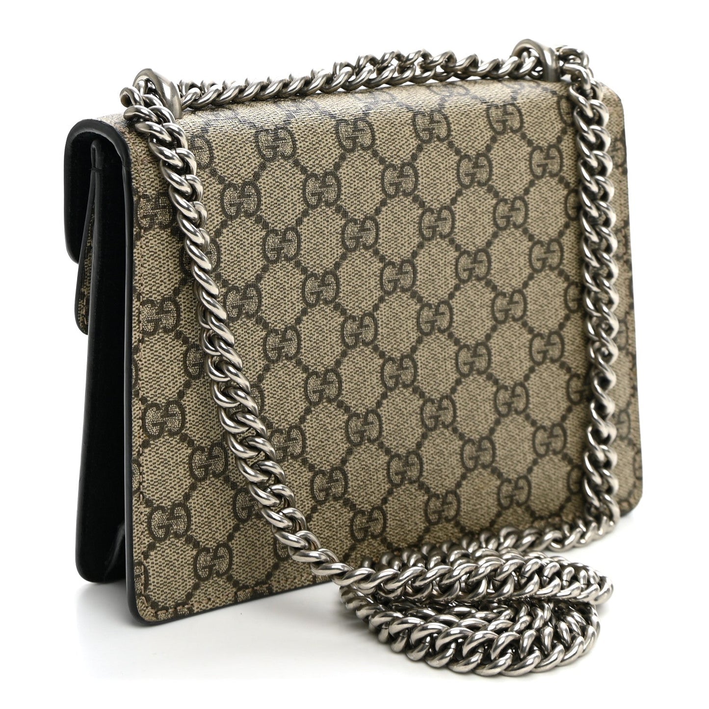 GG Supreme Monogram Mini Dionysus Shoulder Bag Black