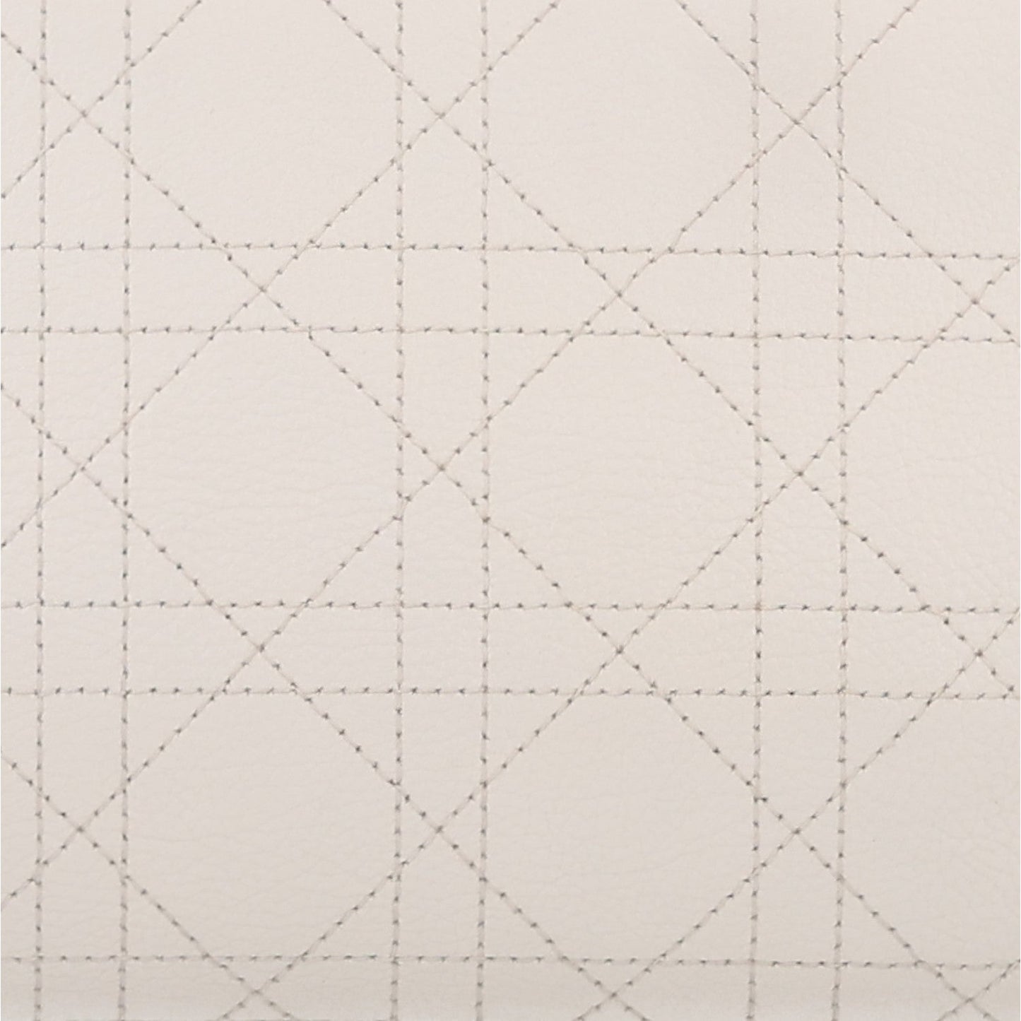 Calfskin Cannage Stitched East West Lady Dior White