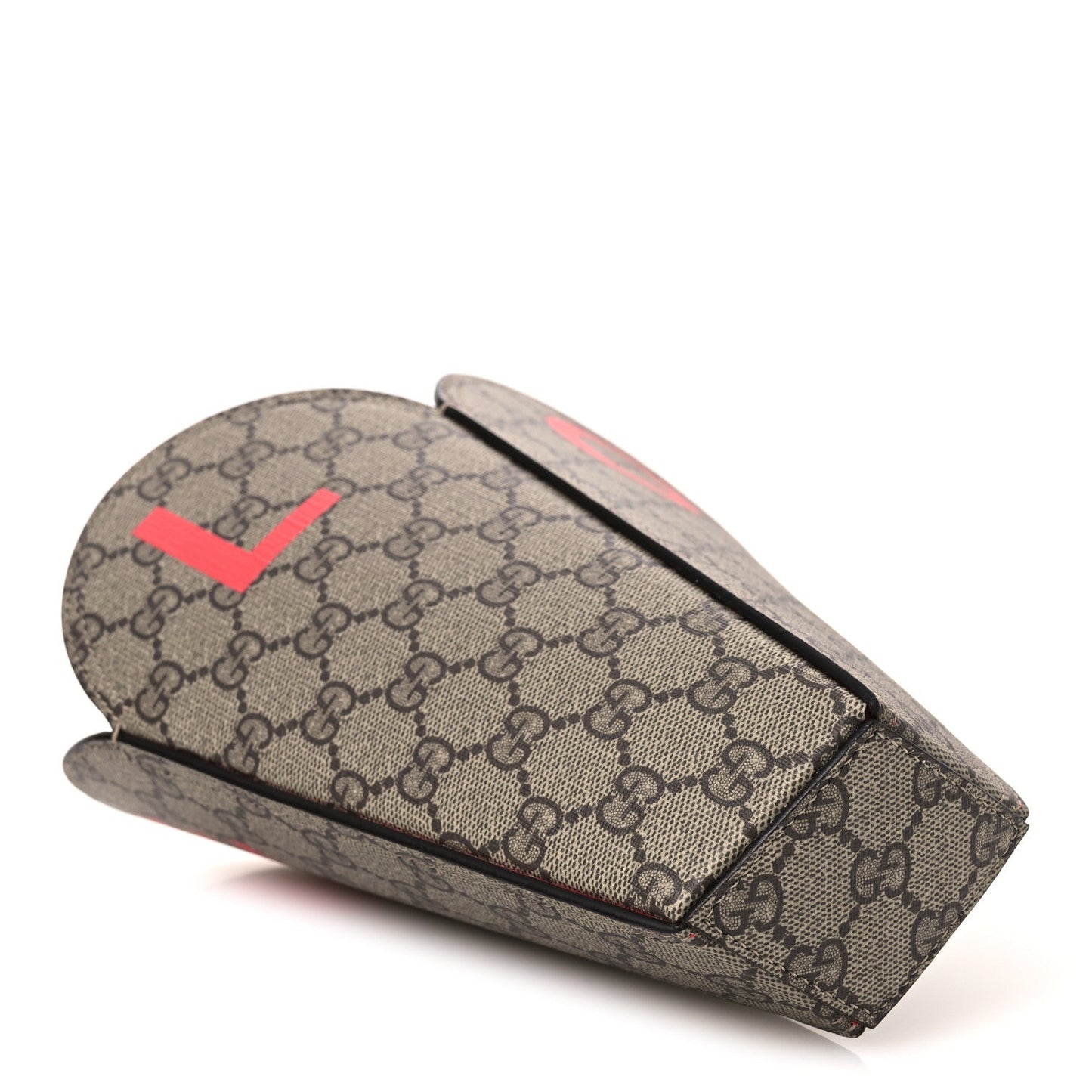 GG Supreme Monogram Love Valentines Day Small Heart Bag Beige Ebony New Geranium