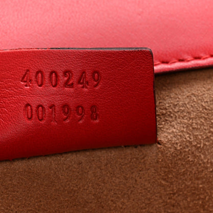 GG Supreme Monogram Arabesque Dionysus Shoulder Bag Hibiscus Red