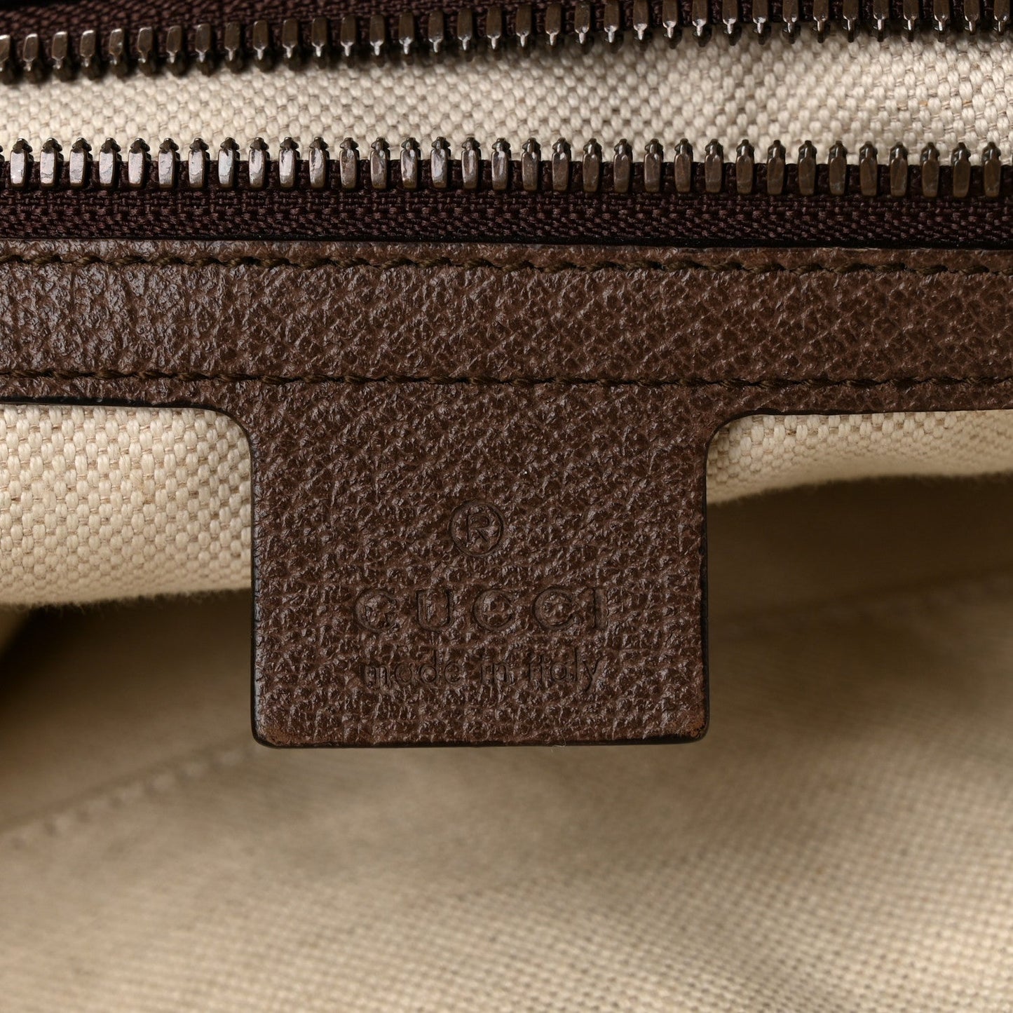 GG Supreme Monogram Web Medium Ophidia Messenger Bag Brown