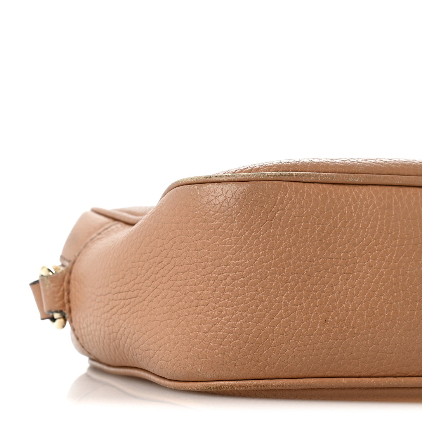 Pebbled Calfskin Small Soho Disco Bag Camelia