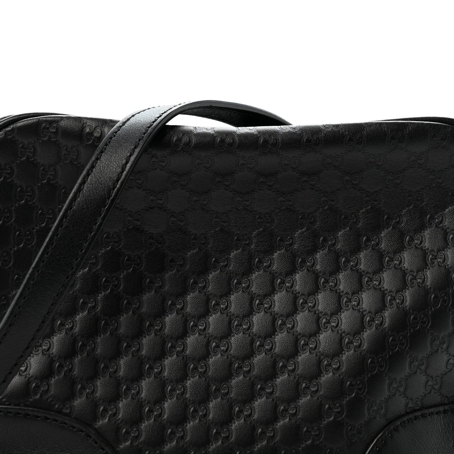 Microguccissima Mini Bree Messenger Bag Black