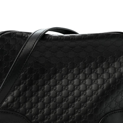 Microguccissima Mini Bree Messenger Bag Black