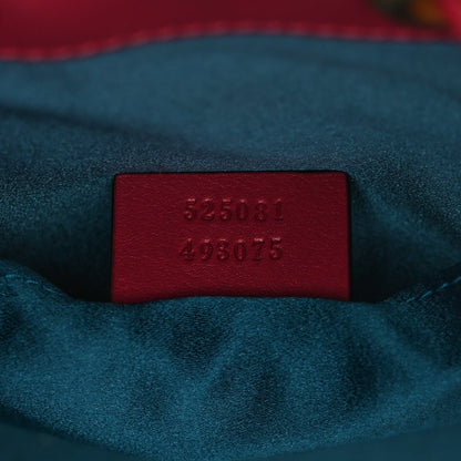 Velvet Matelasse GG Marmont Bucket Bag Light Raspberry Rose