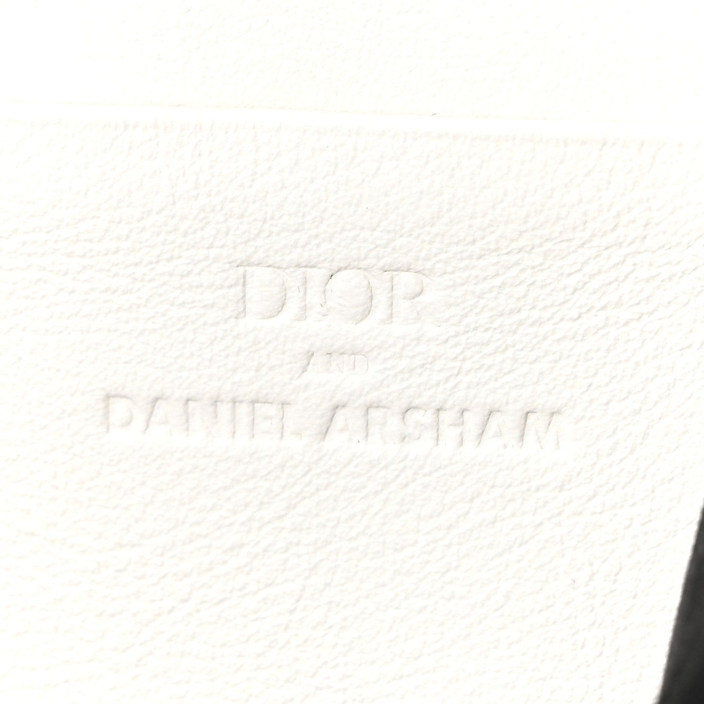X DANIEL ARSHAM Grained Calfskin Newspaper Messenger White