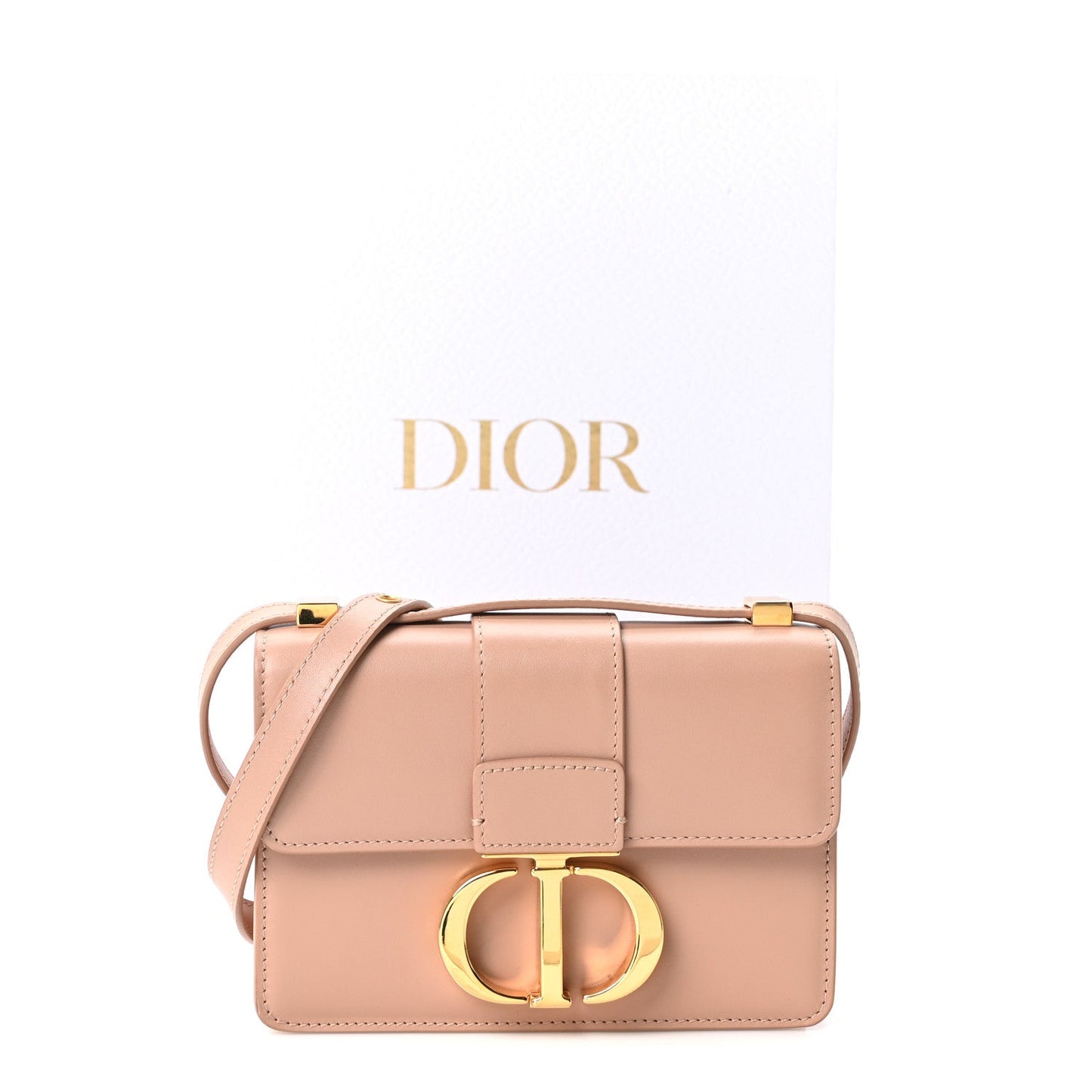 Smooth Calfskin Micro 30 Montaigne Flap Bag Rose Des Vents