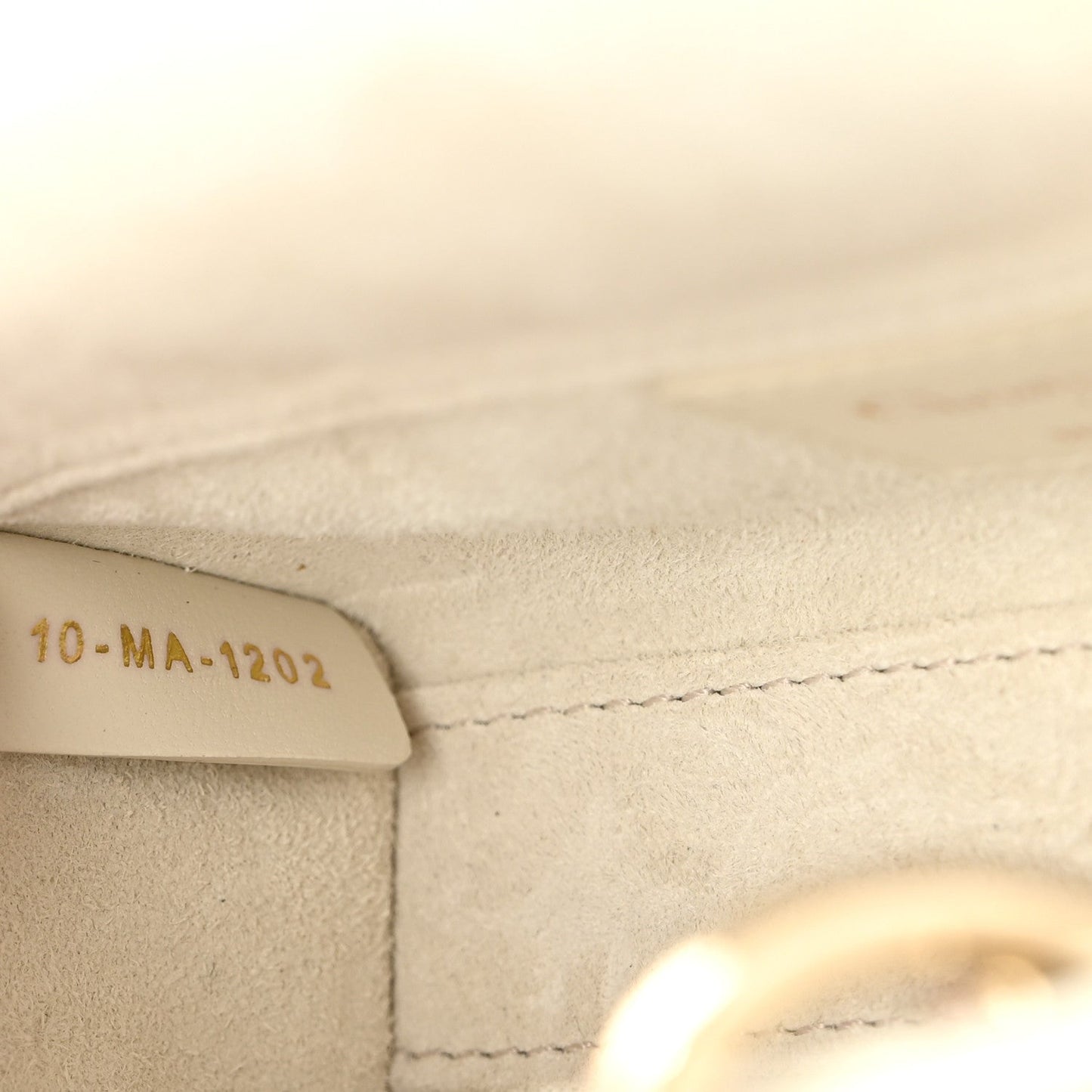 Lambskin Cannage Micro Lady D-Joy Latte