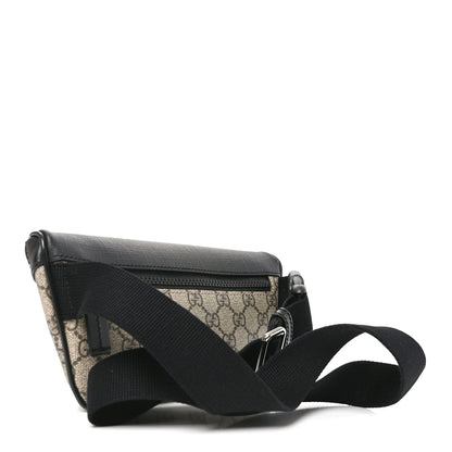 GG Supreme Monogram Belt Bag Black