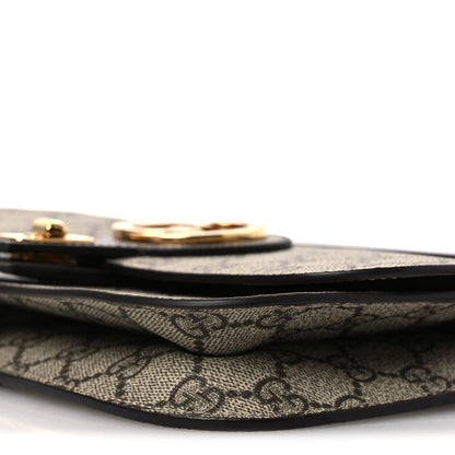 GG Supreme Monogram Textured Dollar Calfskin Blondie Belt Bag Beige Ebony New Acero
