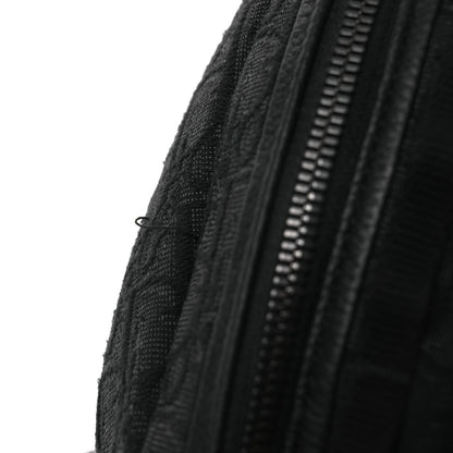 Grained Calfskin Oblique Scarab Sling Bag Black