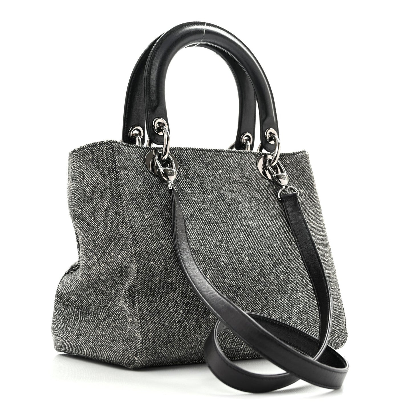 Canvas Medium Lady Dior Black