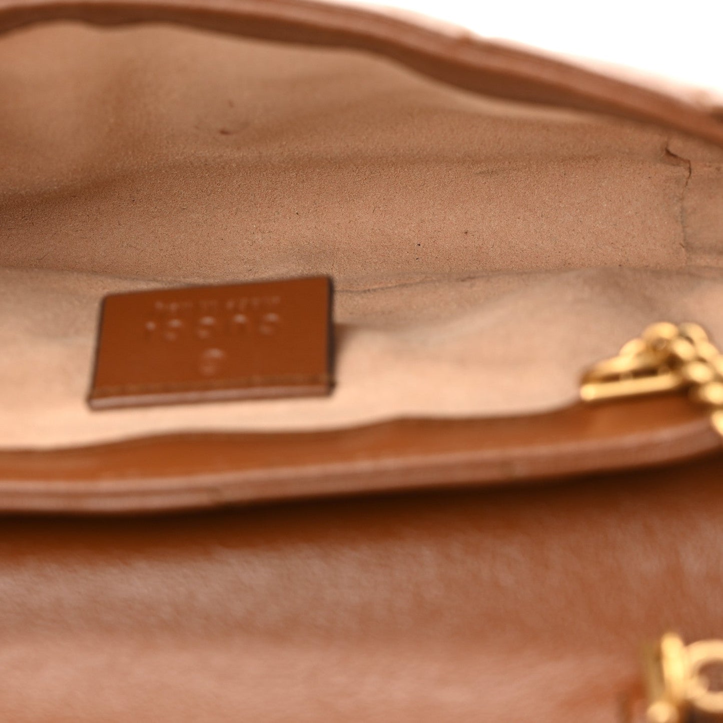 Azalea Calfskin Matelasse Diagonal Super Mini GG Marmont Shoulder Bag Cuir