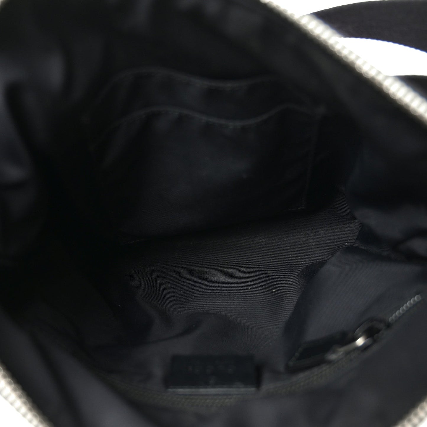 GG Supreme Monogram Web Messenger Bag Black