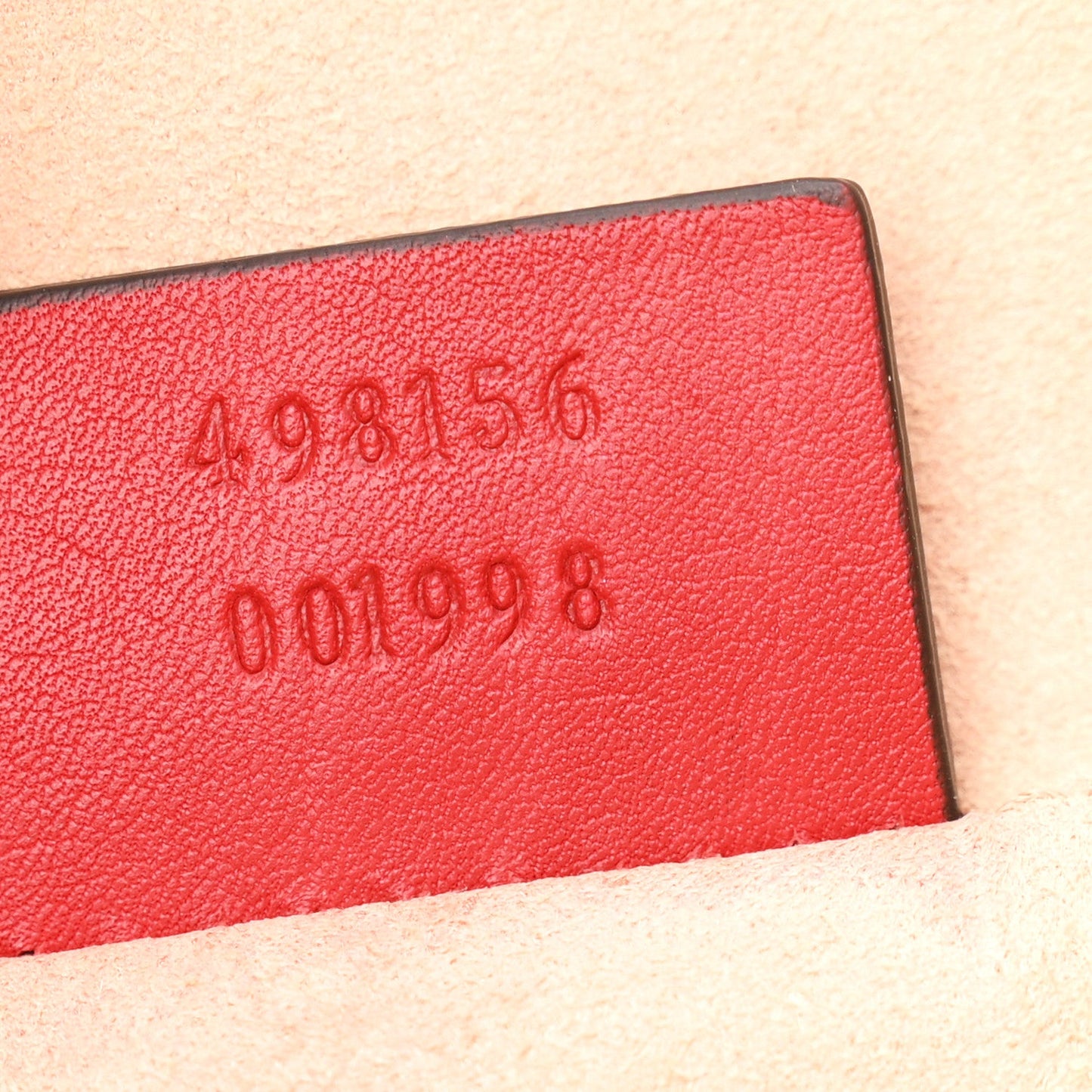 Guccissima Small Padlock Tote Red
