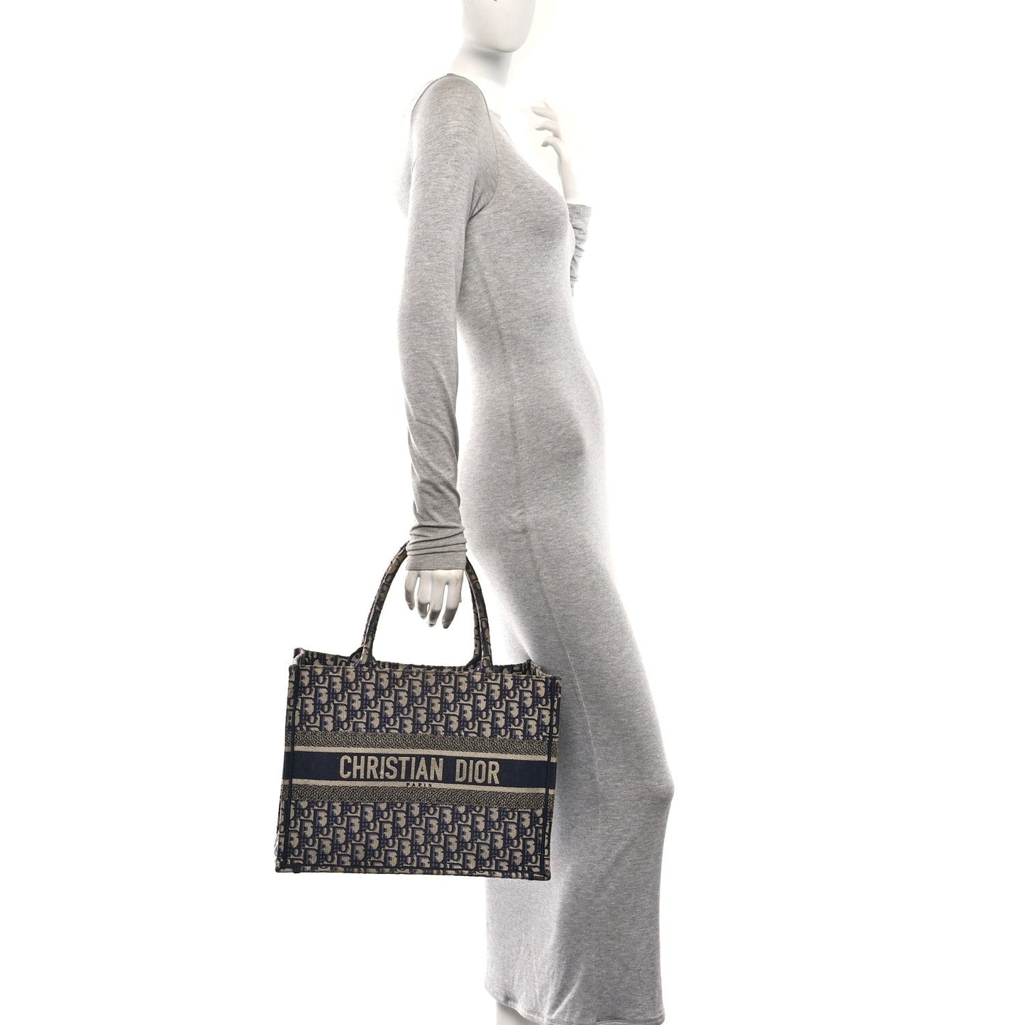 Oblique Medium Book Tote Blue Multicolor