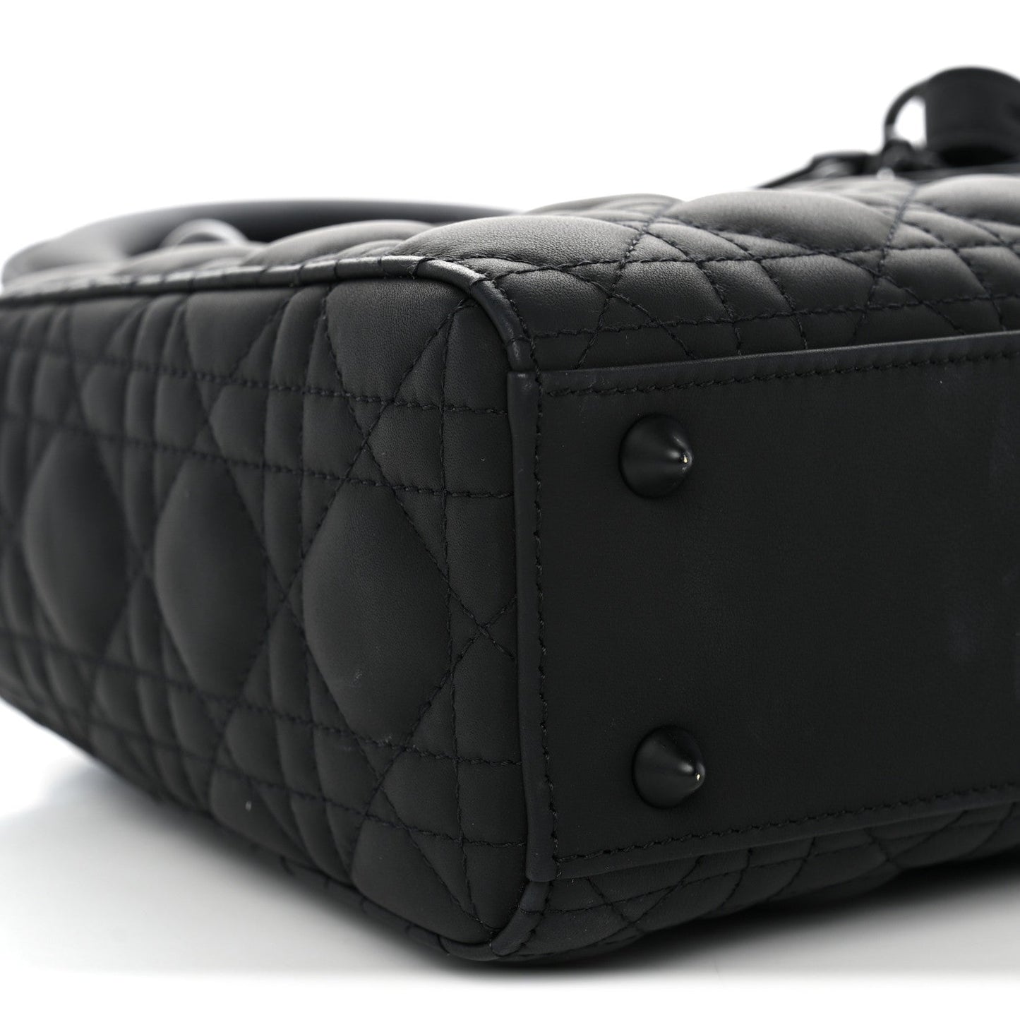 Ultra Matte Calfskin Cannage Small My ABCDior Lady Dior Black