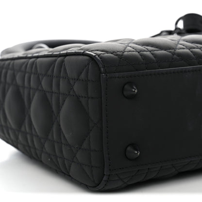 Ultra Matte Calfskin Cannage Small My ABCDior Lady Dior Black