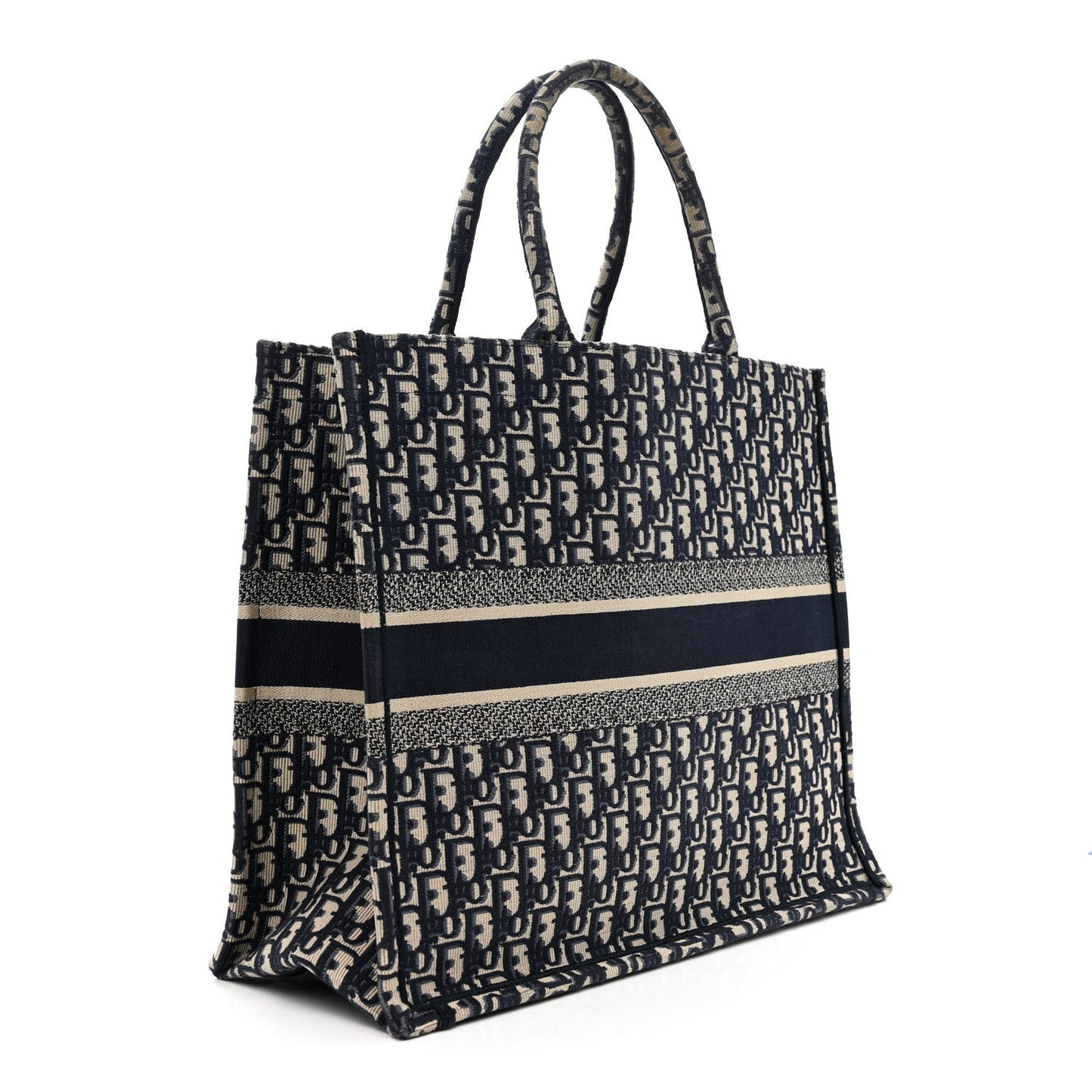 Oblique Large Book Tote Blue Multicolor