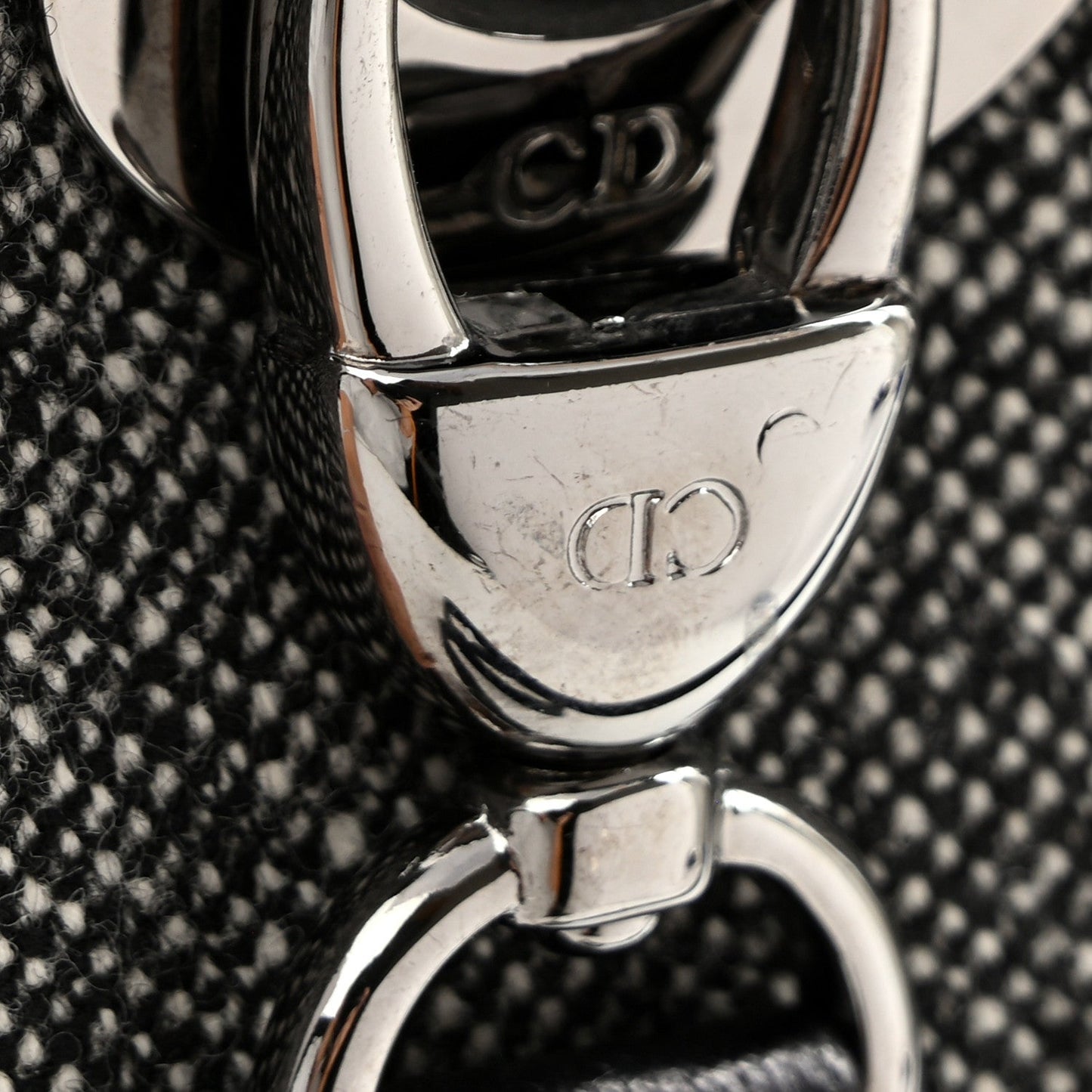 Canvas Medium Lady Dior Black