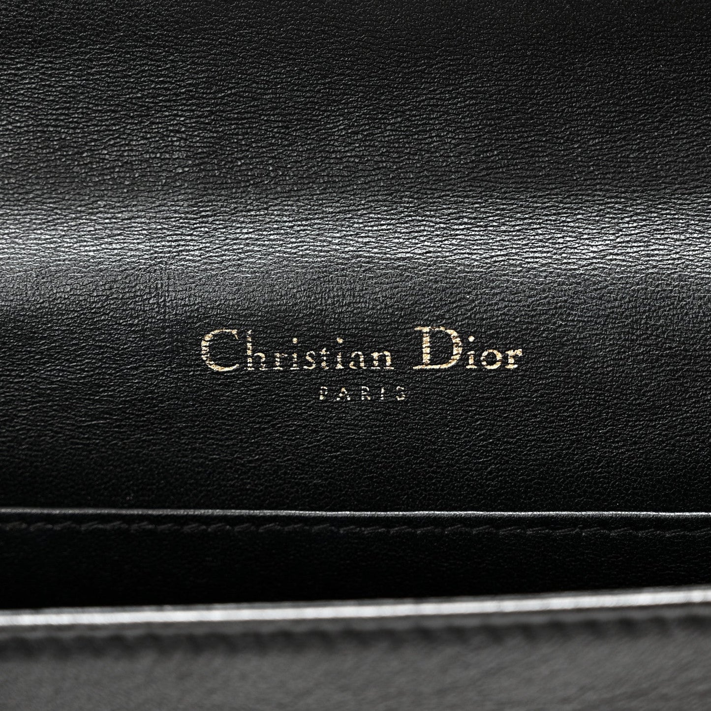Lambskin Cannage Lady Dior Pouch Black