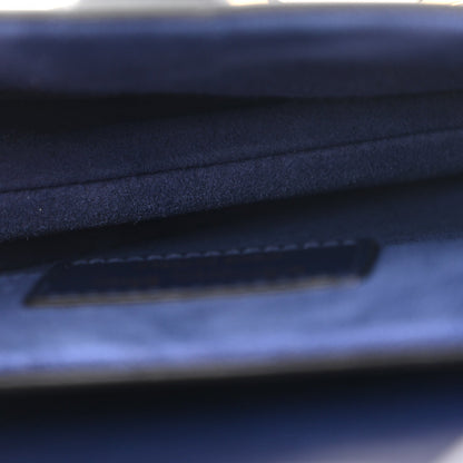 Calfskin Mini Saddle Bag Blue