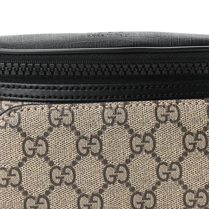 GG Supreme Monogram Belt Bag Black