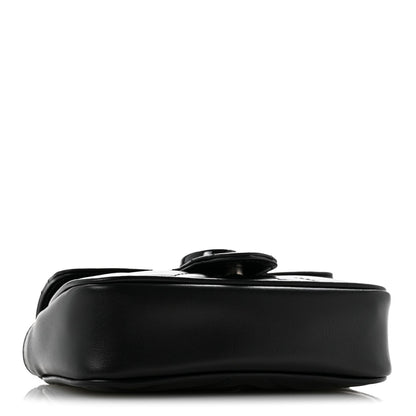 Calfskin Matelasse Monochrome GG Marmont Chain Belt Bag Black