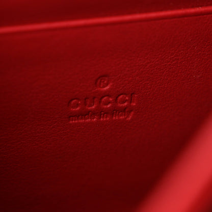 GG Supreme Monogram Mini Dionysus Chain Wallet Beige Vulcanic Red