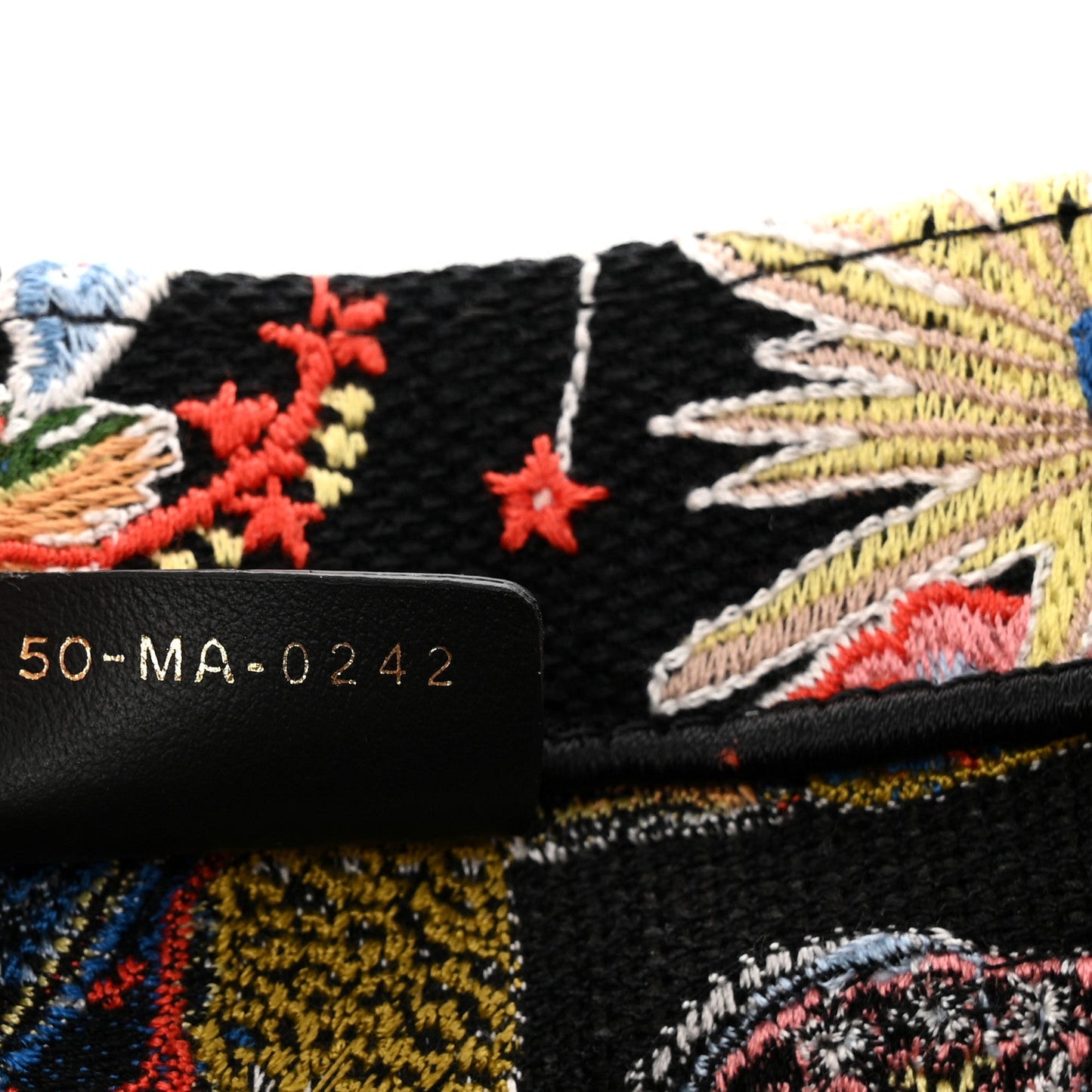 Canvas Zodiac Fantastico Embroidered Medium Book Tote Black Multicolor