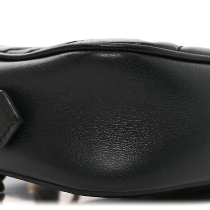 Calfskin Matelasse Small GG Marmont Chain Shoulder Bag Black