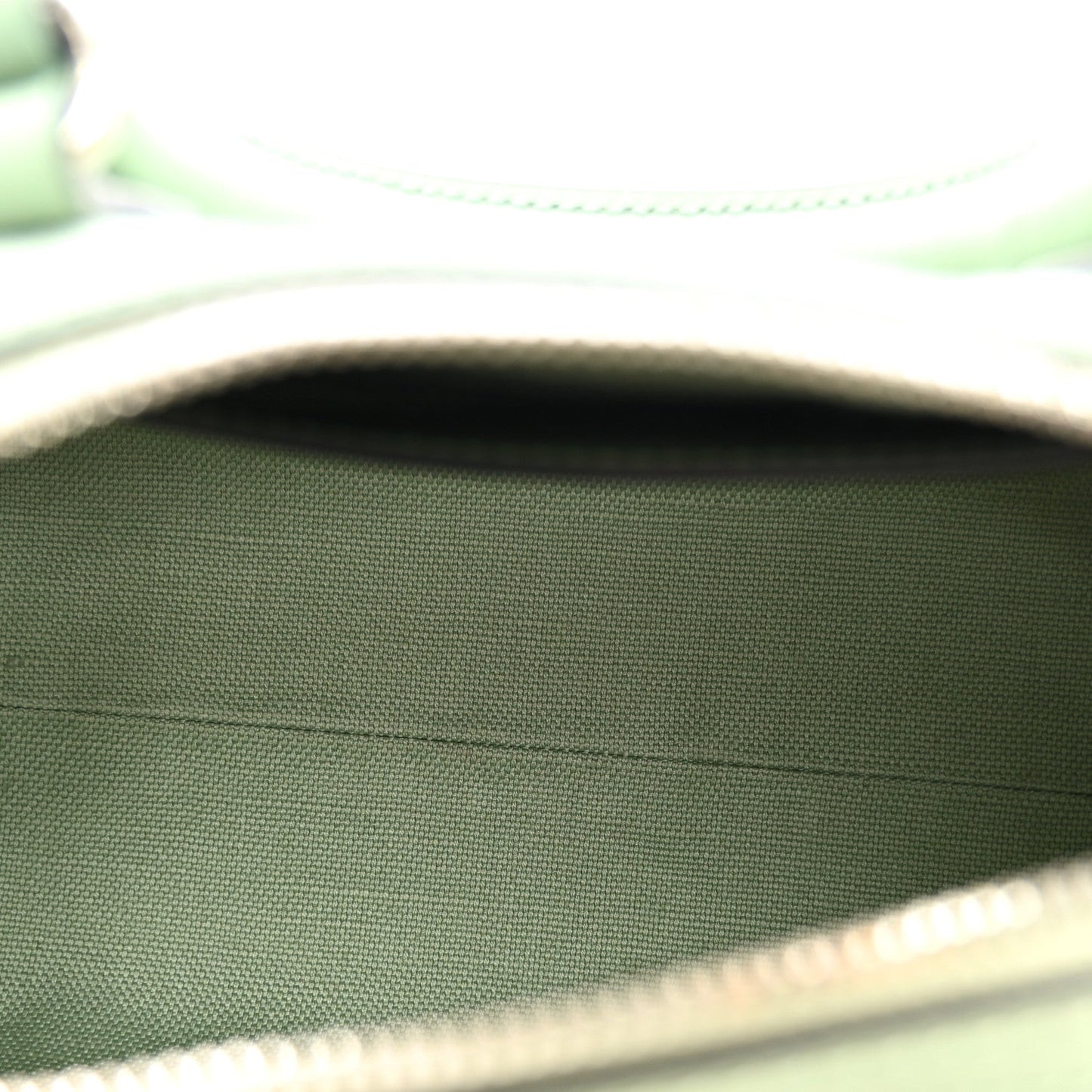 Denim GG Monogram Calfskin Mini Ophidia Top Handle Bag Pale Green