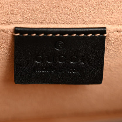 GG Supreme Monogram Bees Small Padlock Shoulder Bag Black