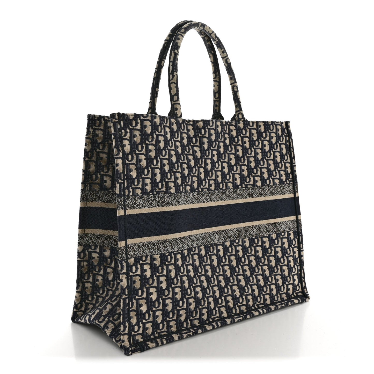 Oblique Large Book Tote Blue Multicolor