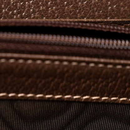 GG Supreme Monogram Web Ophidia Wallet On Chain Brown
