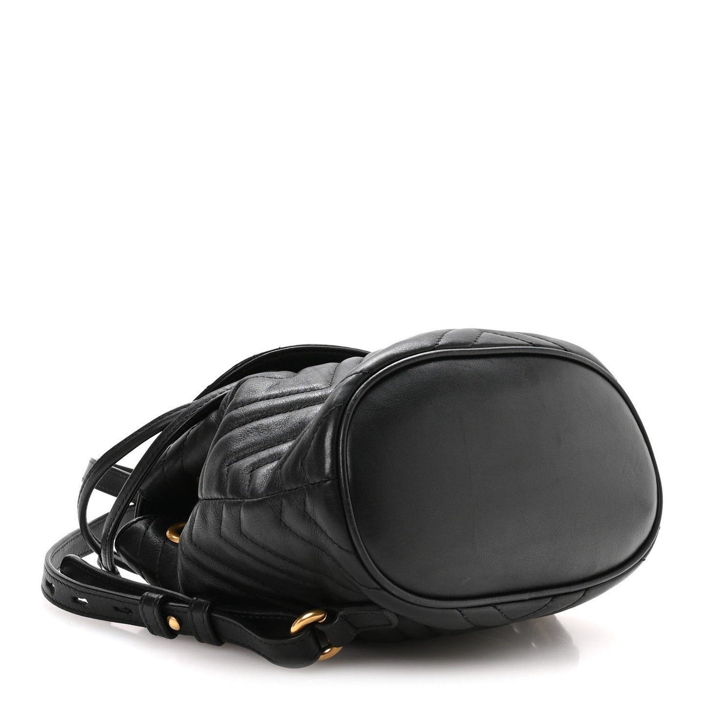 Calfskin Matelasse GG Marmont Flap Backpack Black