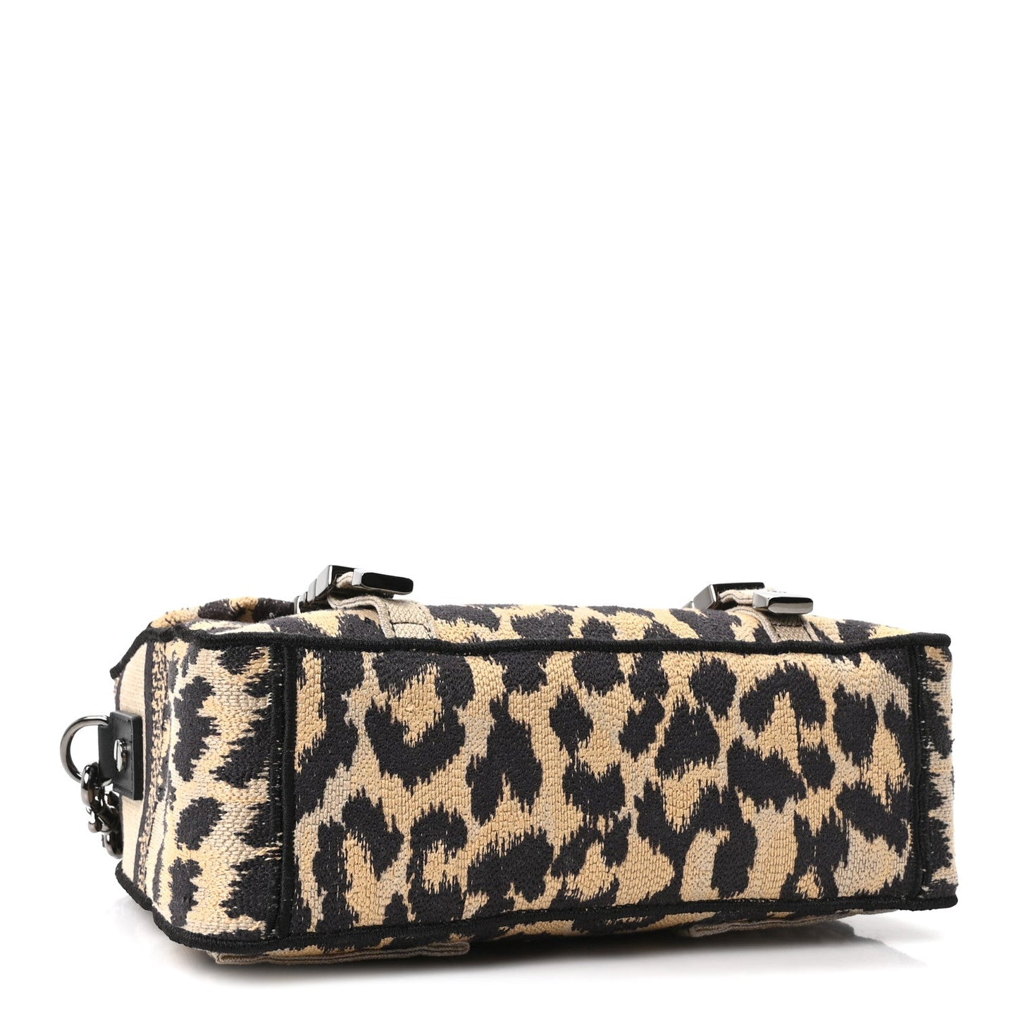 Canvas Mizza Embroidered Small Diorcamp Messenger Beige