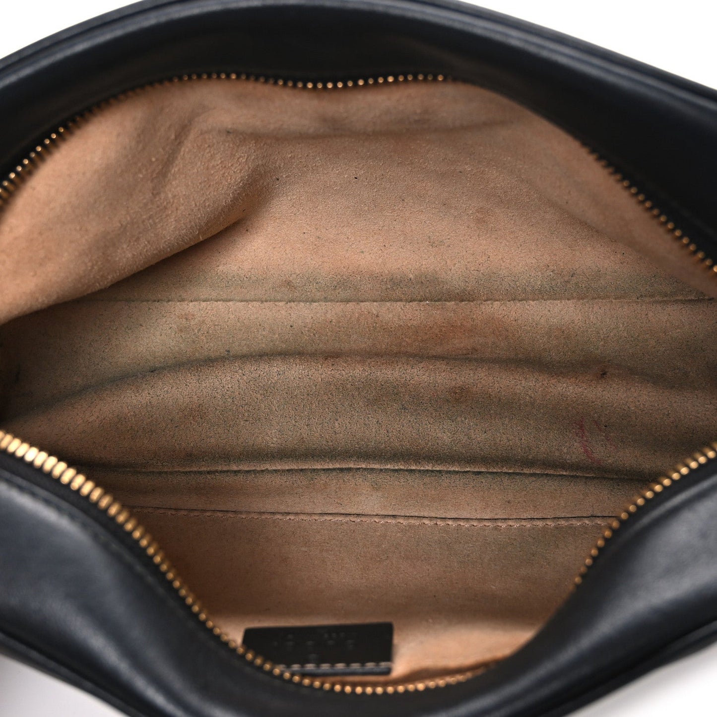 Calfskin Matelasse Small GG Marmont Chain Shoulder Bag Black