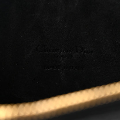 Grained Calfskin Caro Double Pouch Black