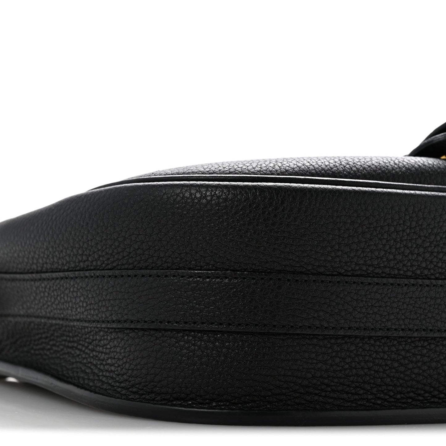Grained Calfskin Large Bobby Flap Black