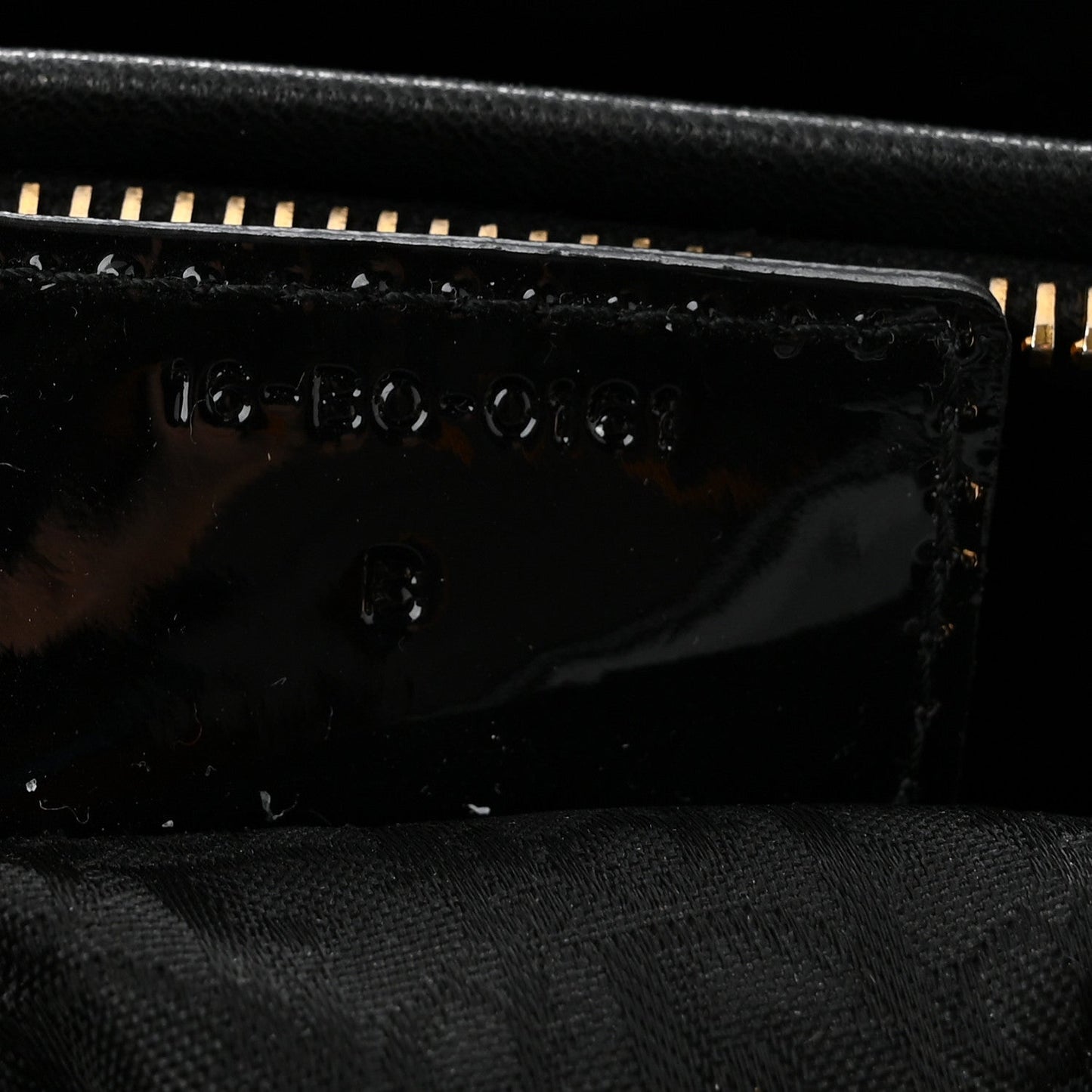 Patent Cannage Large Lady Dior Black